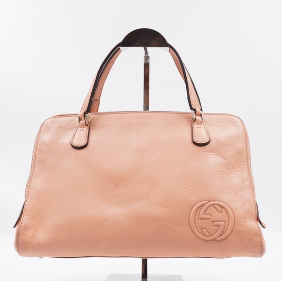 Gucci Handbags - Z52❤️ Gucci Leather Label Tote Gucci